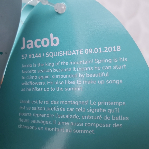 Jacob the Blue Lamb Squishmallows BNWT 7 Inch - Picture 7 of 7